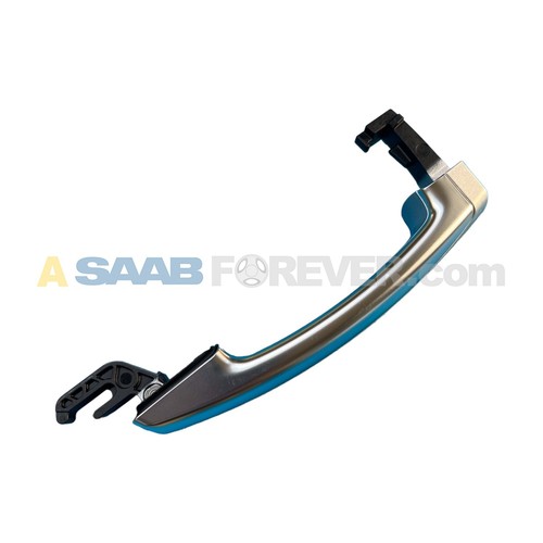 SAAB 9-5 9-4X LEFT DOOR HANDLE EXTERIOR SILVER 2010-11 NEW GENUINE OEM 25980301 - Picture 5 of 10