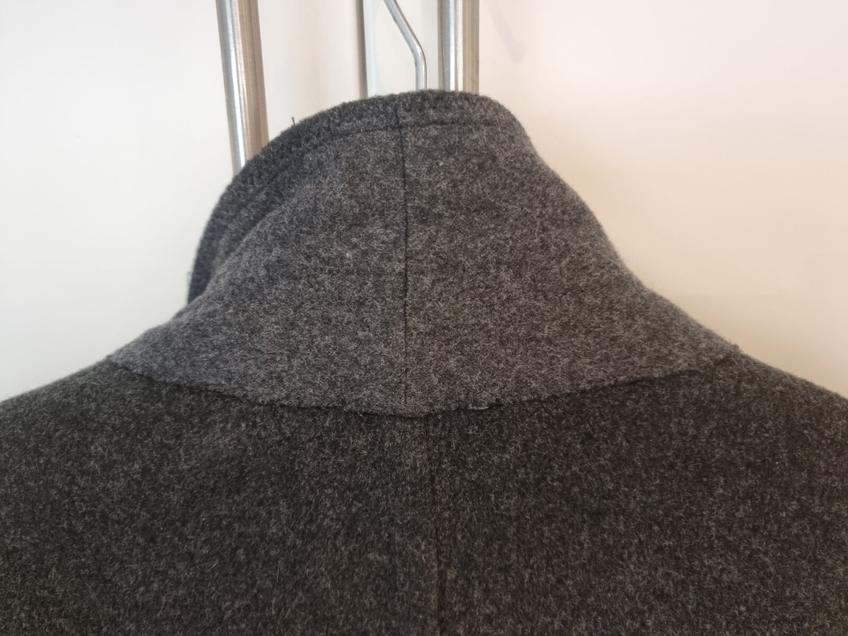Men's Crombie Coat. Grey. Burton Tailored. Cloth from Aberdeen