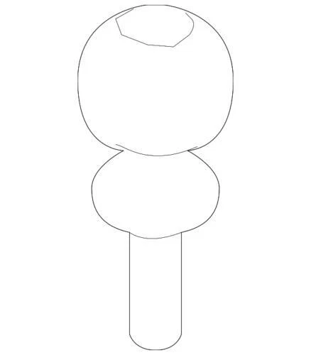 Enganche de remolque Ford genuino 2-5/16" bola vástago 1" BL3Z-19F503-A Foto 2 de 3