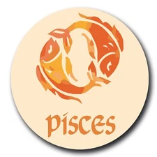 Magnet Me Up Pisces Zodiac Sign Fridge Magnet Decal, 5 Inch, Cool Collection