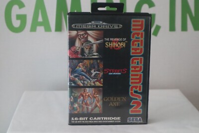 Mega Games For The Sega Mega Drive CIB with Hanger / Manuals for all three games