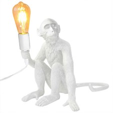 Monkey Table Lamp Desk Lamp Resin Monkey Lamp Bedroom Bedside Reading Lamp New