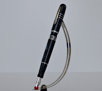 Marlen The Key To Success Fountain Pen | Italian Resin, Silver. Special Collect.