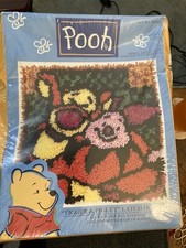 Disney Pooh Tigger  Piglet Latch Hook Kit New WP0007 13 x 13"