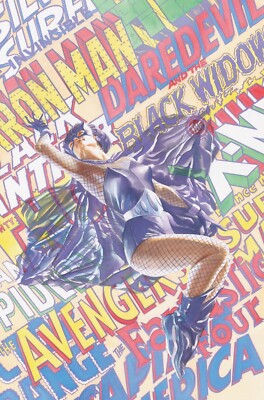 Black Widow Marvel Alex Ross SIGNED Limited Edition Giclee Print on Canvas