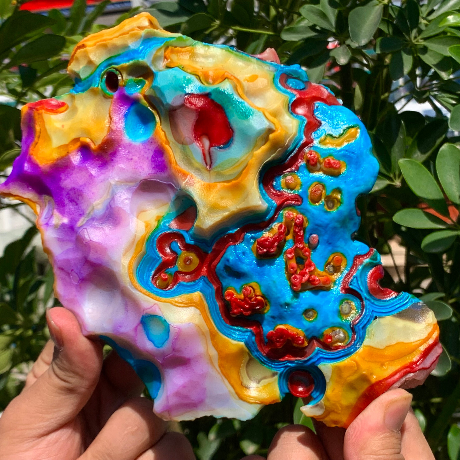 1.72LB Warring States Red Agate Rough Crystal for Healing & Energy