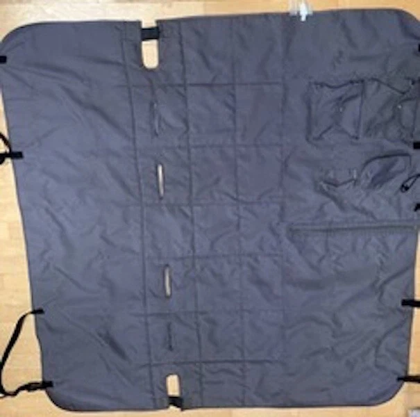 Assento de carro impermeável cinza lona rede para cachorros - Imagem 2 de 2
