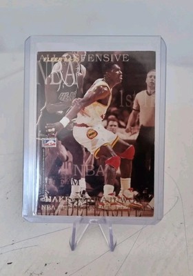Hakeem Olajuwon/Latrell Spreewell Fleer ALL NBA Defensive Card 94-95'