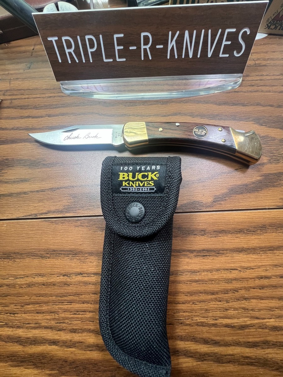 Buck 110 Folding Hunter Chuck Buck Signature 100 Year Anniversary 