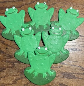 6 Retro Green FROG LILY PAD Tub Trends Suction Cup No Slip Bathtub Safety