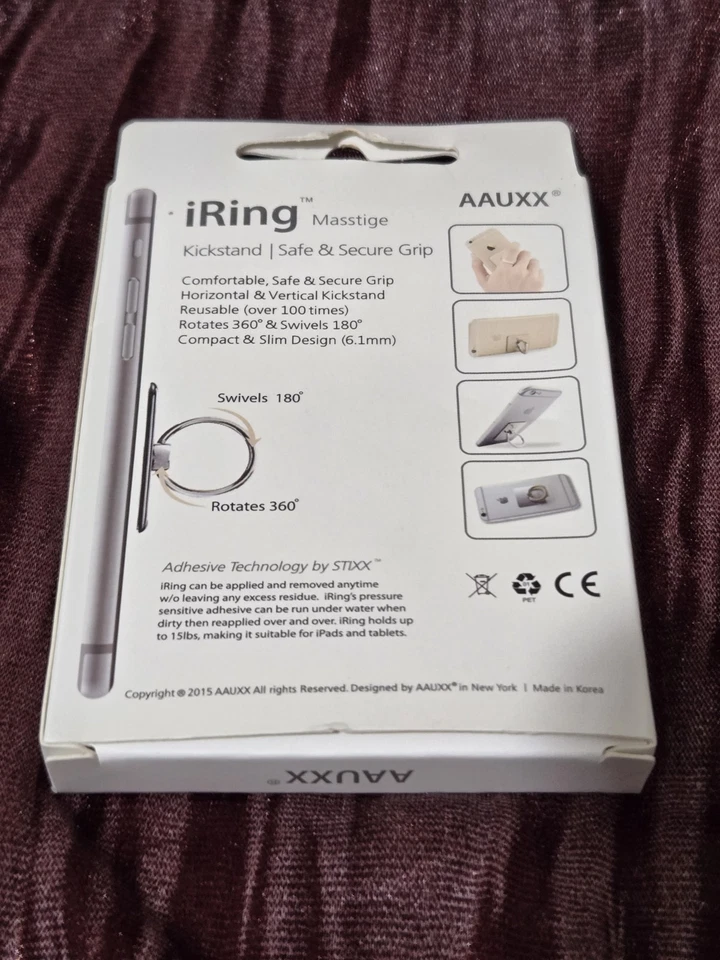 SOPORTE ANILLO TELÉFONO CELULAR HELLO KITTY SMARTPHONE, PARA DEDO Y USO COMO SOPORTE. ROJO Foto 4 de 4