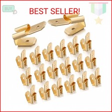 Tellegloww 25 Pcs Piggyback Spade Connectors, 3 Way Adapter Dual Male to Single
