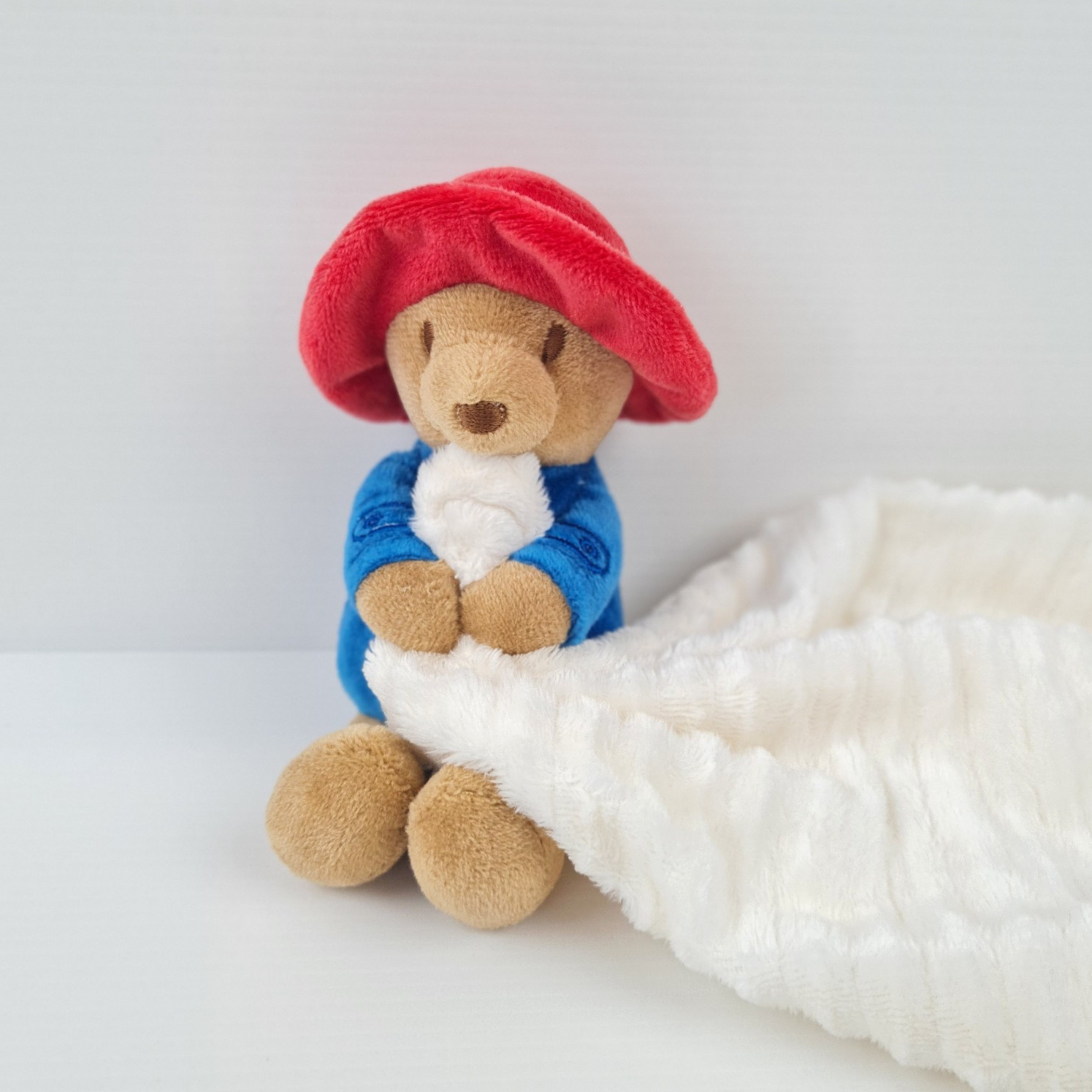 M&S Paddington Bear Comforter Blanket Soother Soft Toy Cream NWOT 01069112