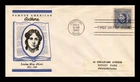 DR JIM STAMPS US COVER LOUISA MAY ALCOTT FAMOUS AMERICANS FDC LINPRINT CACHET