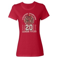 Champions 20 League Titles - Liverpool-Inspired Ladies' Crewneck T-Shirt