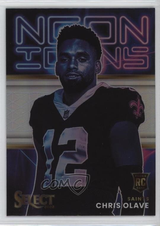 2022 Panini Select Neon Icons Silver Prizm Chris Olave #NI-20 1ib5