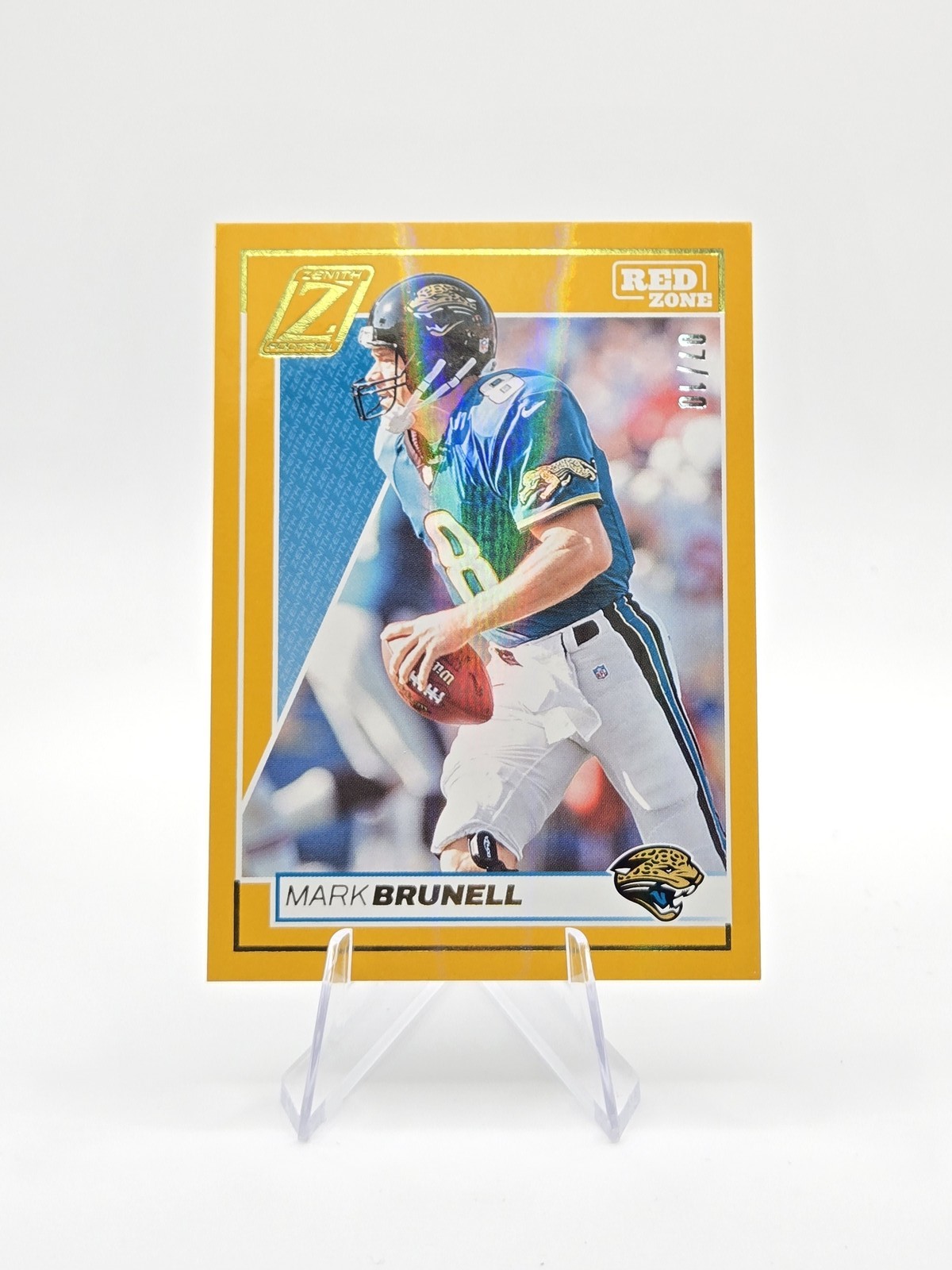 Mark Brunell 2024 Panini Zenith Red Zone Gold SP #/10 #46