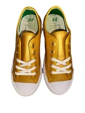 NEW pf Flyers Golden Age Gold Metallic Low Top Sneakers Women’s 6.5/Men’s 5