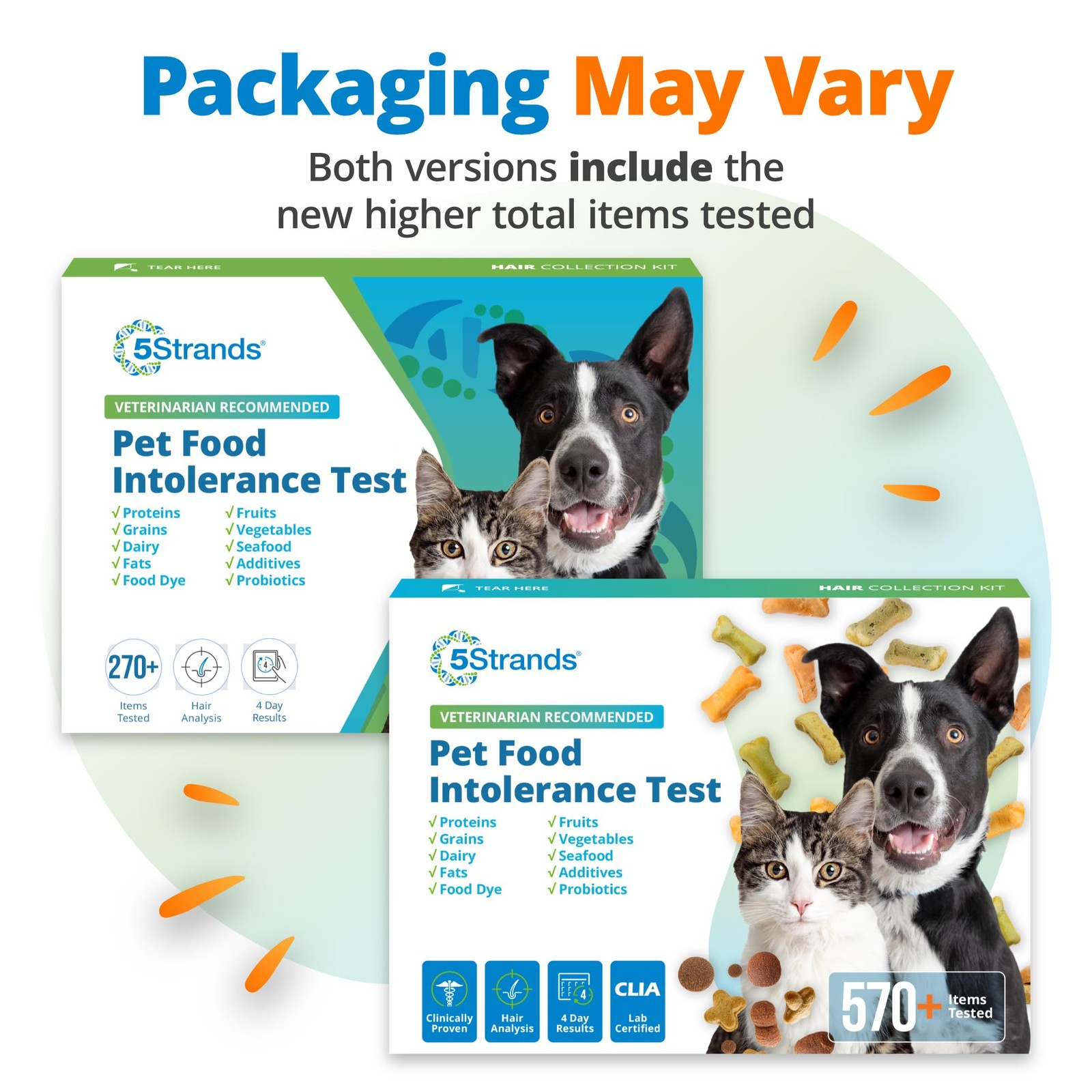 Pet Food Intolerance Test, at Home Sensitivity Test for Dogs & Cats, 575 Item...