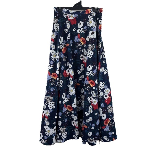 Mambo Floral Wrap Maxi Skirt Women’s One Size Tie Waist Daisy Boho Festival