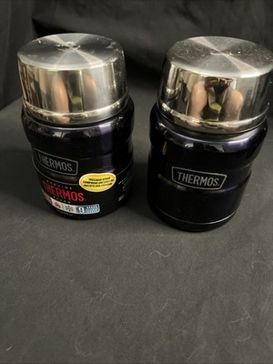Two (2) 16 Ounce Thermos Containers To Keep Food Hot Or Cold