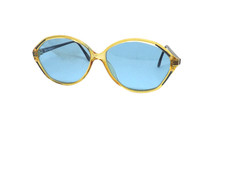 Vintage Women's Sunglasses 80s Plastic Blue Lens New VIENNALINE
