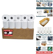 Thermal Paper Receipt Rolls 3 1/8 x 230 ft 10 Rolls 80mm BPA Free POS Cash