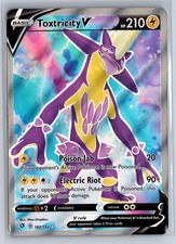 Toxtricity V 182/192 Ultra Rare Rebel Clash Pokemon Holo Lightly Played