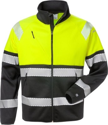 Fristads Warnschutz-Jacke High Vis Sweatjacke, Kl. 1 4517 SSL Warnschutz-Gelb/Sc