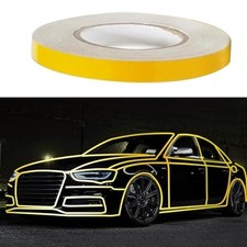 Car Body Reflective Strips Stickers, Flexible Night Red Reflective 1 PC Yellow