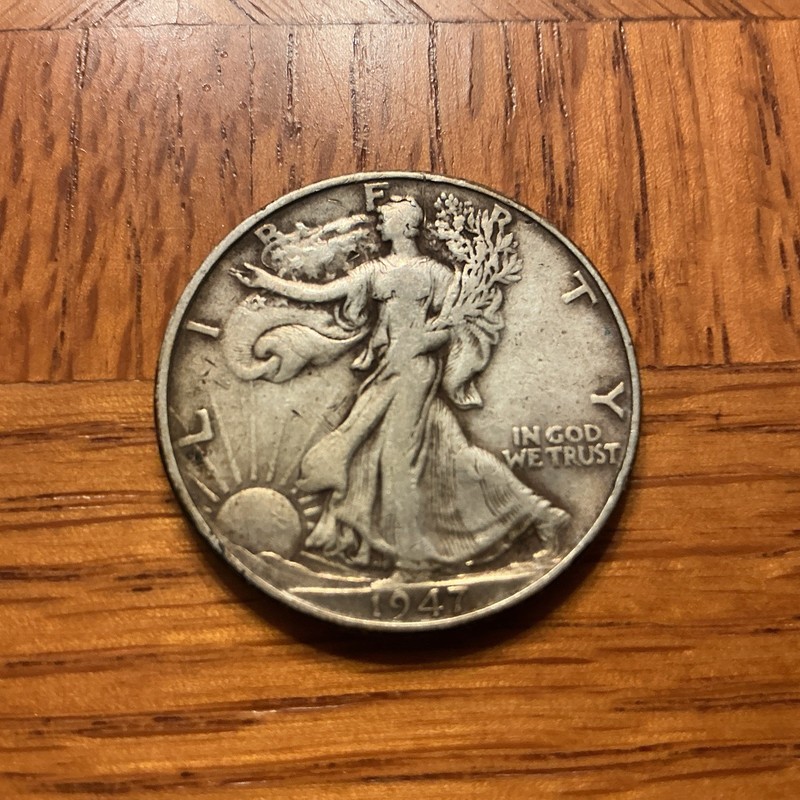 1947 Walking Libertyhalf Dollar