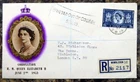GB 1953 Coronation 1st Day Wimbledon Registered Posted Out of Course RARE GT628