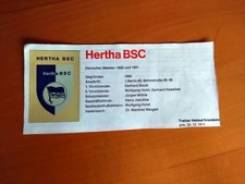Hertha BSC Berlin, Sammelbild,⚽70/71, Wappen,Bergmann👍⚽