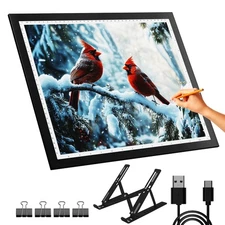 A3 Light Pad for Diamond Painting with Stand, Diamond Art Light Board 5500 Lu...