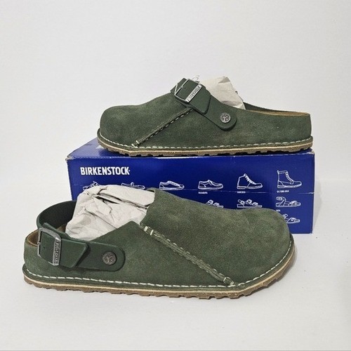 Birkenstock Lutry Premium Wildleder Thymiangrün Herren Größe 9