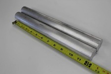 2 Pieces 1" 6061 Aluminum Round Rod 12" Long T6511 Solid 1.00"OD Lathe Bar Stock