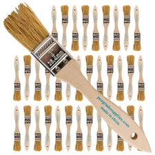 36 Pack - 1" Chip Brushes for Paints, Stains, Varnishes, Glues & Gesso