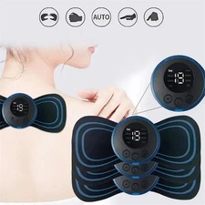 Portable EMS Electric Neck Back Massager Cervical Massage Patch Stimulator USA