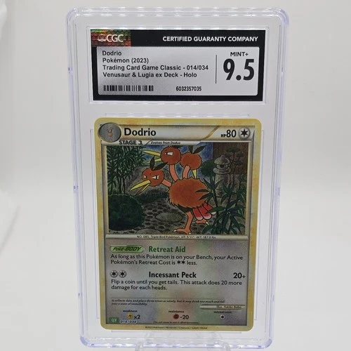 Pokémon Dodrio 014/034 Classic Venusaur & Lugia ex Deck Holo CGC 9.5