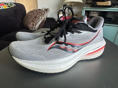 Saucony Triumph 21 mens 9.5US Gray/Black Running Shoes