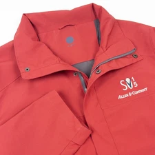 Allen & Company Sun Valley Jacket Men's Large Idaho Red Full Zip Snap SV15