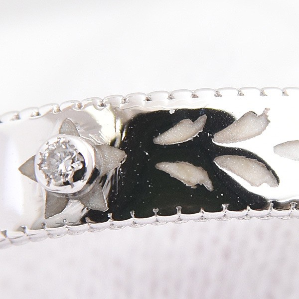 Gucci Blooms 1P Enamel Icon Ring Diamond 750WG US#6-1/4 P0051054 thumbnail 6