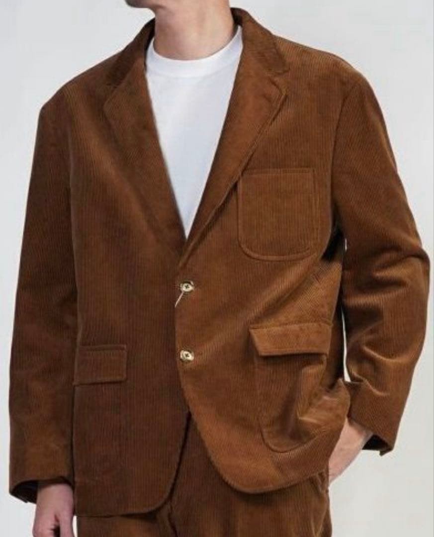 FREEMANS SPORTING CLUB Corduroy Blazer St MARKS JACKET L Brown
