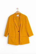 UK 28 JD Williams Women’s Tailored Mustard Buttoned Blazer