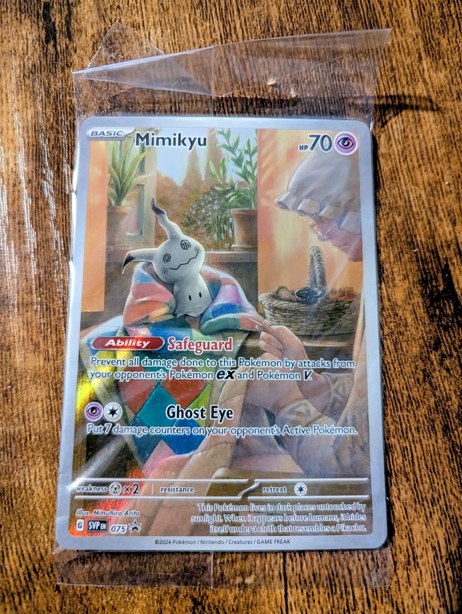 SEALED Pokémon Mimikyu SVP 075 Paldean Fates Black Star Promo NM
