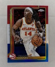 Terance Mann 2025-26 Topps Chrome - #9 Red White & Blue Refractor