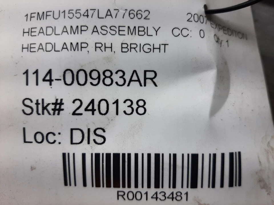 07 08 09 10 11 12 13 14 EXPEDICIÓN Faro Pasajero Fondo Transparente Brillante  Foto 3 de 4