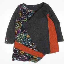 Samya Women’s Multicoloured Geometric Tunic Jumper Size 16