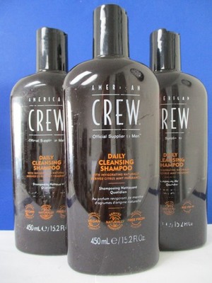 American Crew Daily Cleansing Shampoo 15.2 oz Pack Of 3 (scuffs)