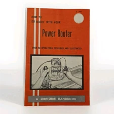 Sears Craftsman Power Router Handbook Rev. 1972 Catalog No. 2948